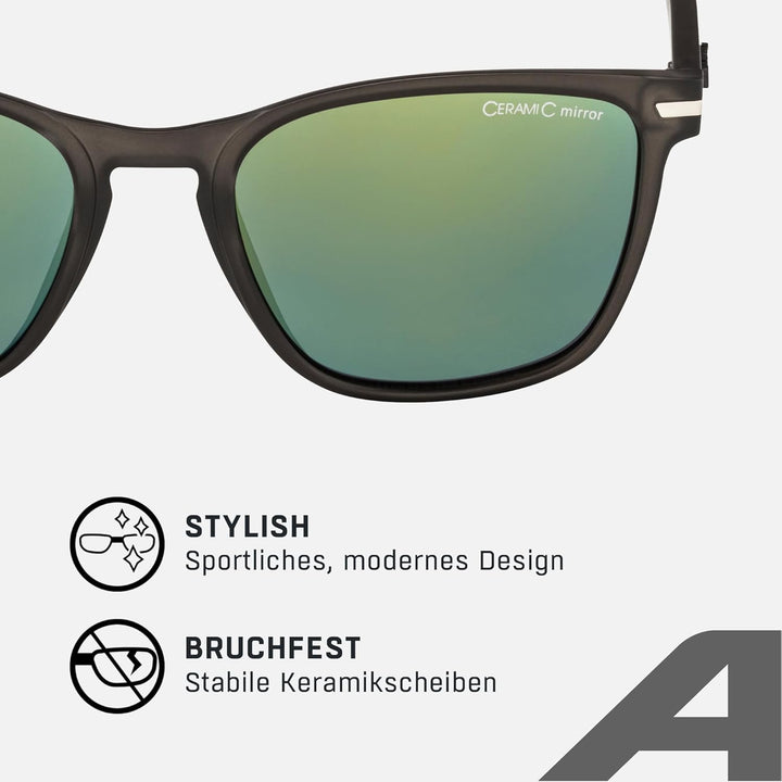 ALPINA YEFE - Verspiegelte und Bruchsichere Sonnenbrille Mit 100% UV-Schutz Für Erwachsene Einheitsg