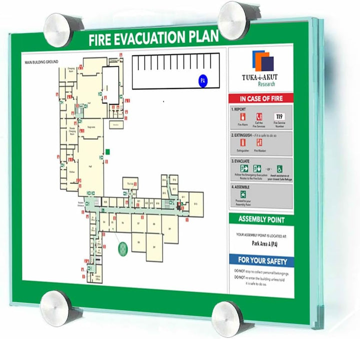 TUKA-i-AKUT Büro Türschild A3, Klare Acryl Info Sign Halter Transparent, Büroschild zum selbst besch