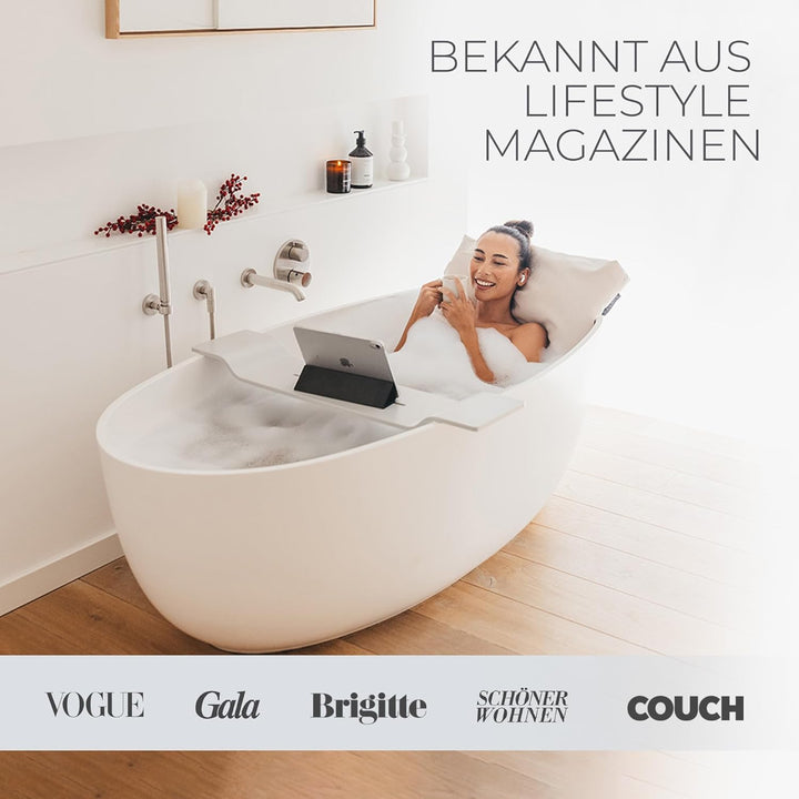 BADESOFA® Badewannen-Kissen L | Premium-Qualität | Bequemes Wannenkissen | Waschbar, Schnelltrocknen