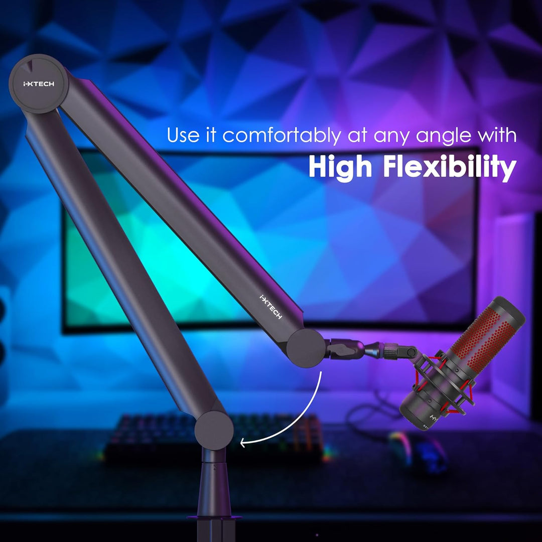 IXTECH Mikrofonarm für Rode Shure Sm7b Blue Yeti Hyperx Quadcast Gaming Mikrofon Halterung Mikrofons
