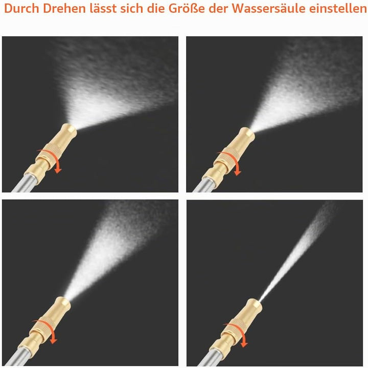 Hydro Jet Deep Hochdruck-Hochdruckreiniger mit Messing-Gartenschlauchende, 2 D¨¹sen f¨¹r die Fenster