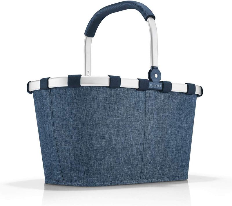 reisenthel carrybag in Twist Blau - Stabiler Einkaufskorb mit viel Stauraum und praktischer Innentas