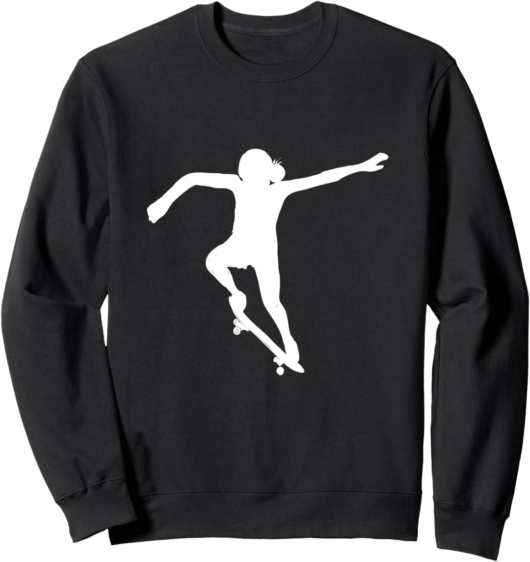 Skater Mädchen Skateboard Skateboarding Skateboard Sweatshirt