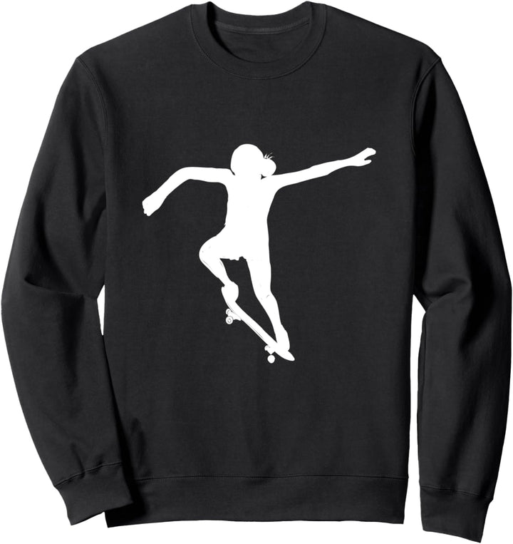 Skater Mädchen Skateboard Skateboarding Skateboard Sweatshirt