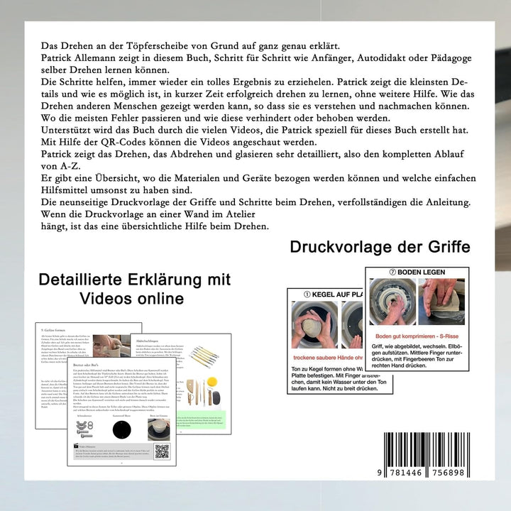Drehen an der Töpferscheibe: Lehrmittel für Keramiker, Pädagogen und Autodidakten, Taschenbuch