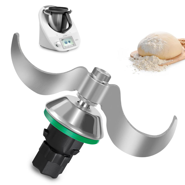 Teigmesser für Thermomix TM6, TM5, Edelstahl Teigmischmesser, Kein Teig-Rückstand und Schmutzkontami