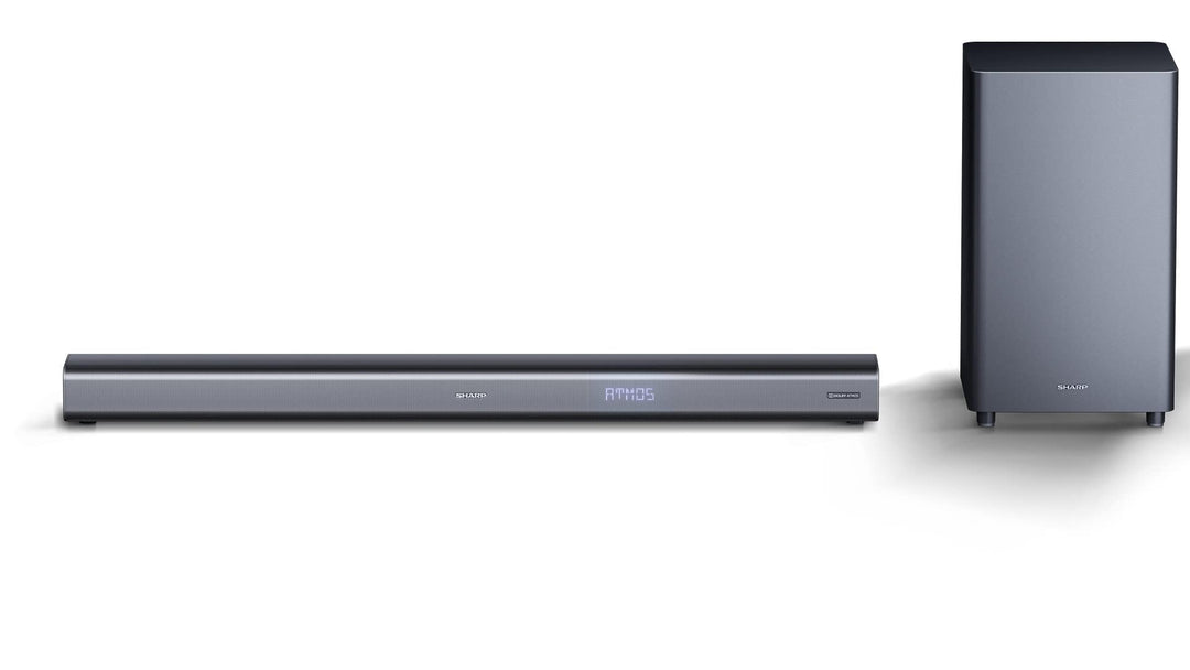 SHARP HTSBW460 3.1 Soundbar 440W (USB, Bluetooth, HDMI, Optisch, AUX-IN (3,5mm), 4K, Breite: 95cm),