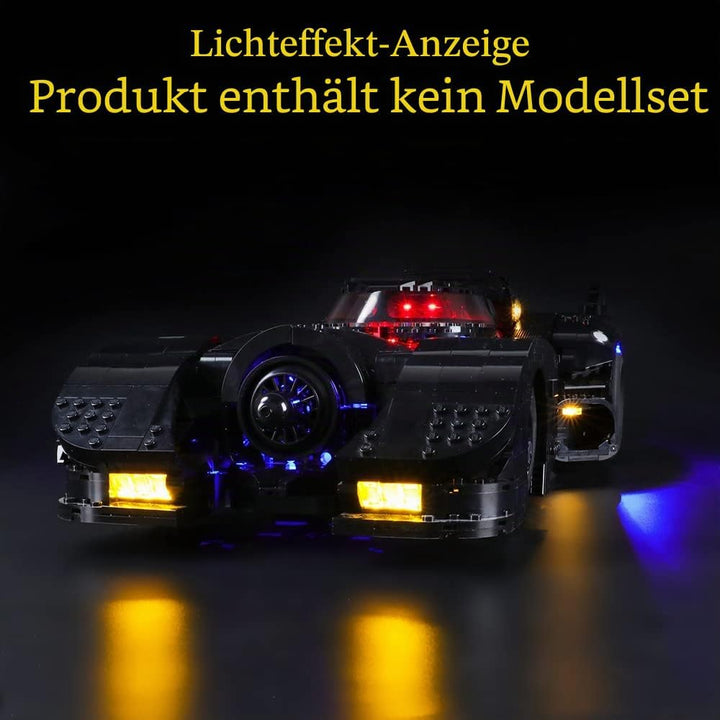 GEAMENT LED Licht-Set Kompatibel mit Lego Super Heroes 1989 Batmobile - Beleuchtungsset für DC 76139