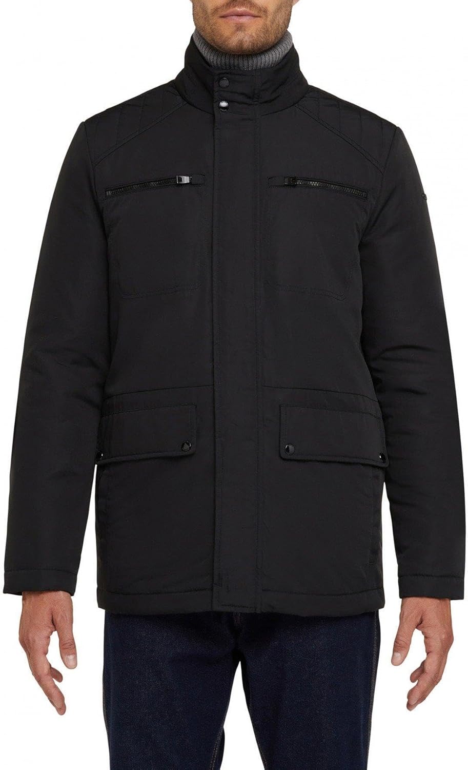 Geox Herren M Renny Jacket 46 Schwarz, 46 Schwarz