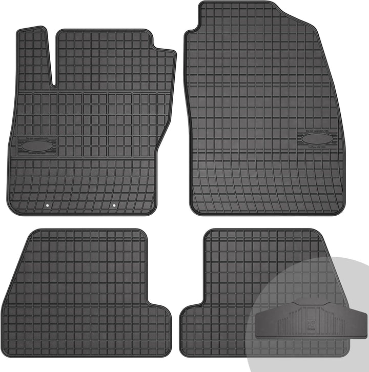 FROGUM EL Toro Gummimatten Ganzjähriges-Set von Autofussmatte Auto Fussmatten für Ford Focus III 201