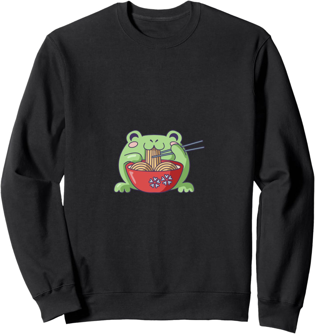Niedlicher Affe mit Ramen - Kawaii Designs Sweatshirt