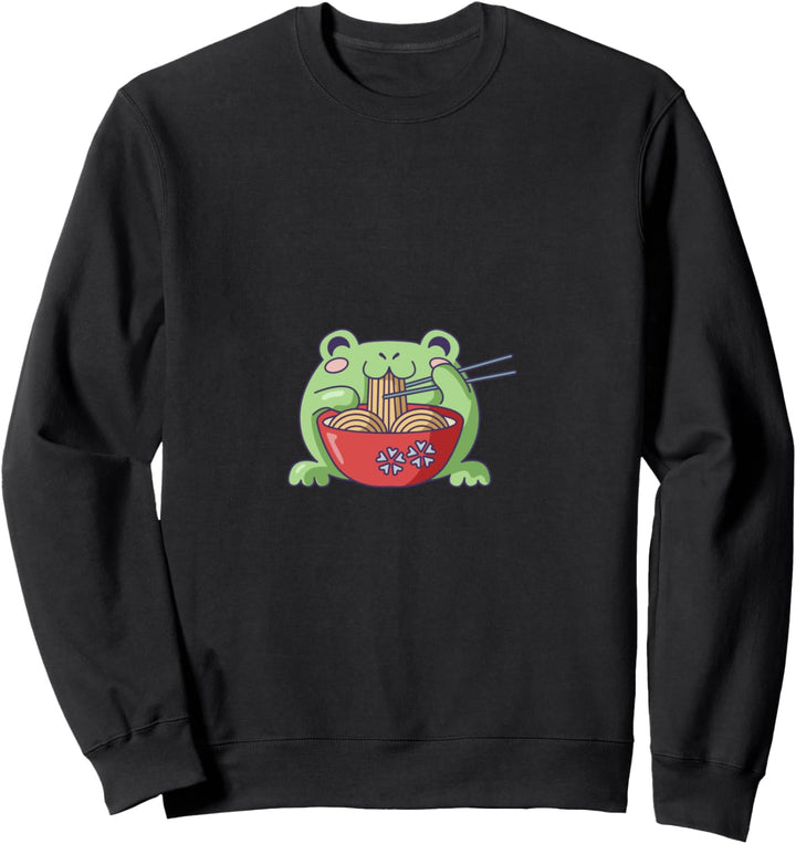 Niedlicher Affe mit Ramen - Kawaii Designs Sweatshirt