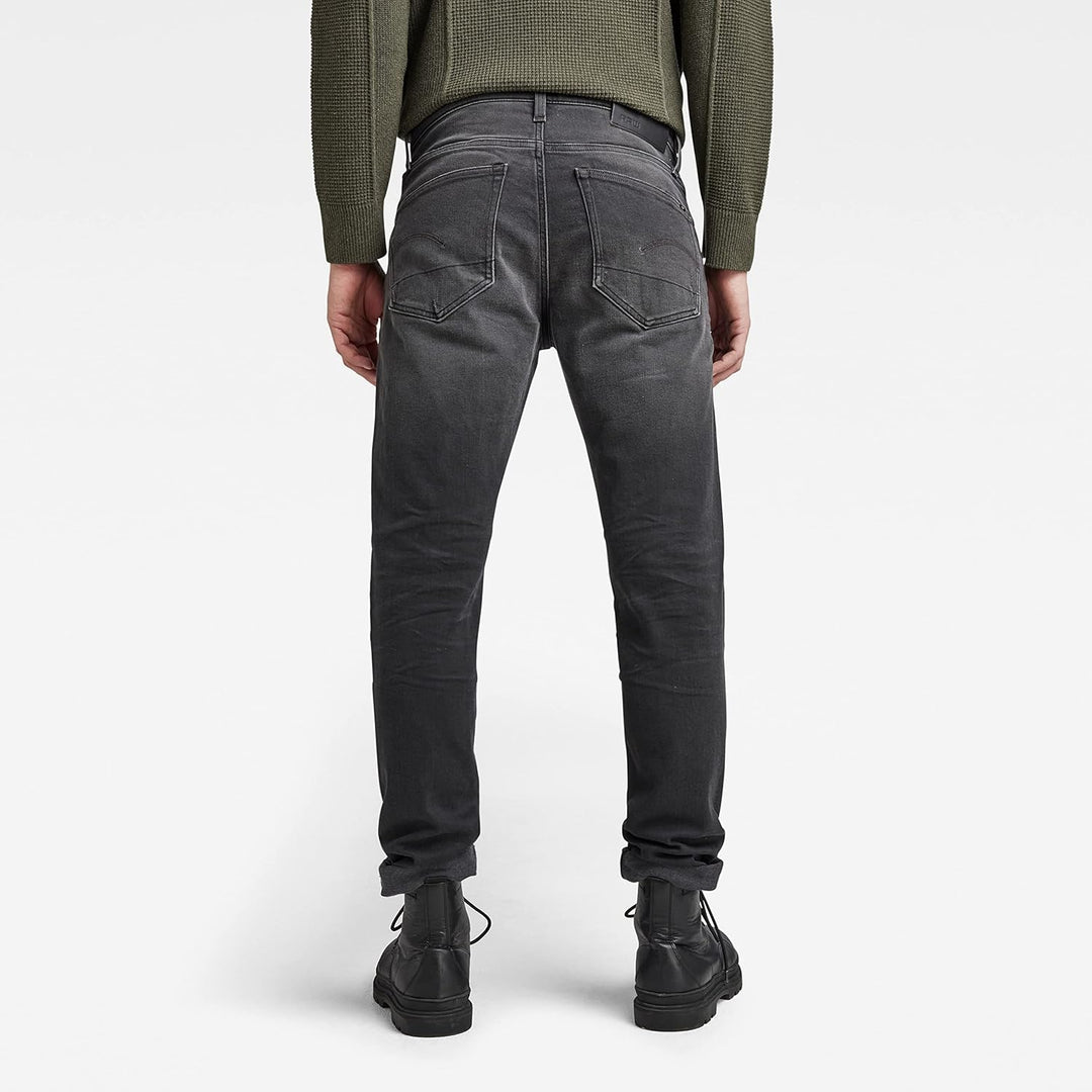 G-Star Herren 3301 Slim Style Jeans 32W / 32L Grau (Worn in Black Onyx Restored 51001-b479-d108), 32