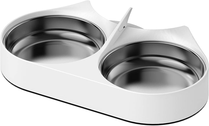 PETLIBRO Tierfutter-Splitter mit Edelstahlnäpfen, automatische Katzen-Futternäpfe für Zwei Katzen od