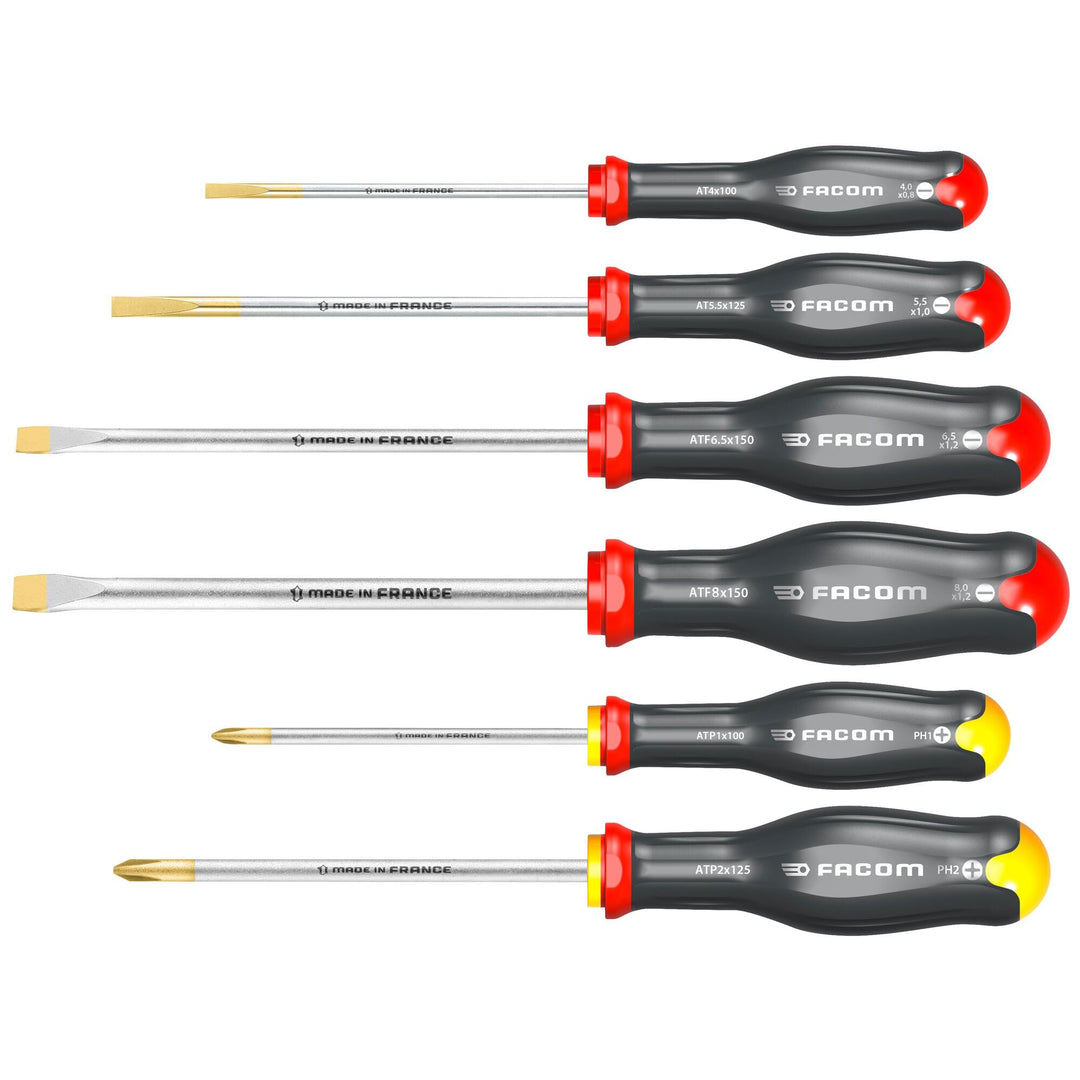FACOM ATP.J6PB - Satz mit 6 Schraubendrehern PHILIPS Schraubendreher 5 STÜCK, PHILIPS Schraubendrehe
