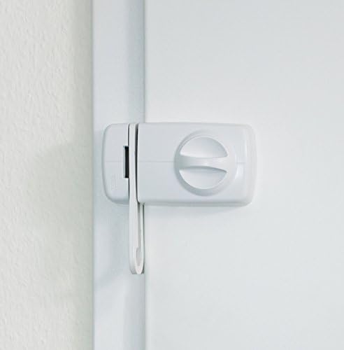 ABUS Türzusatzschloss 7030 mit Sperrbügel und Drehknauf , von Aussen auf- und abschliessbar , Zusatz