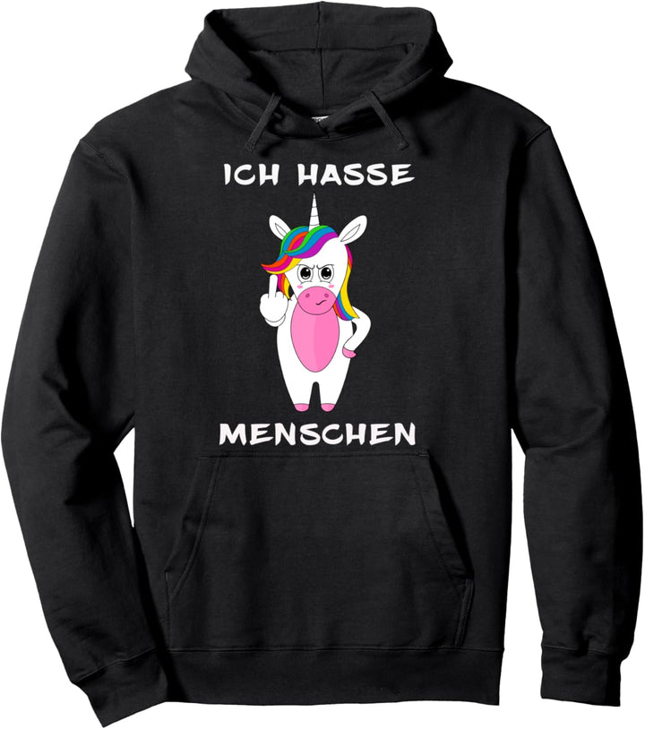 Ich hasse Menschen Pullover Hoodie