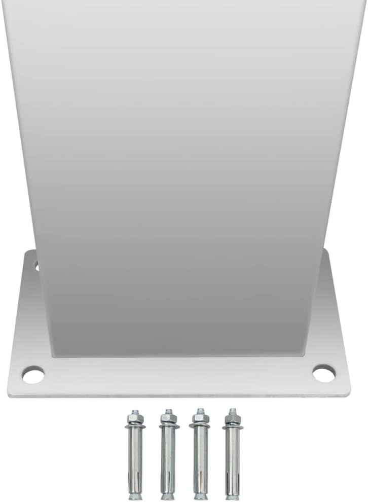 Gartendusche Einstellbare Temperatur Pooldusche für Garten Pool Edelstahl Gebogen Silber 15 x 44 x 2