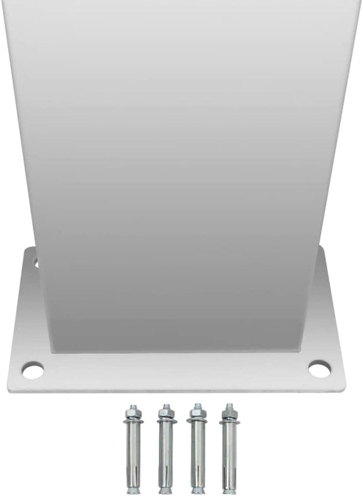 Gartendusche Einstellbare Temperatur Pooldusche für Garten Pool Edelstahl Gebogen Silber 15 x 44 x 2