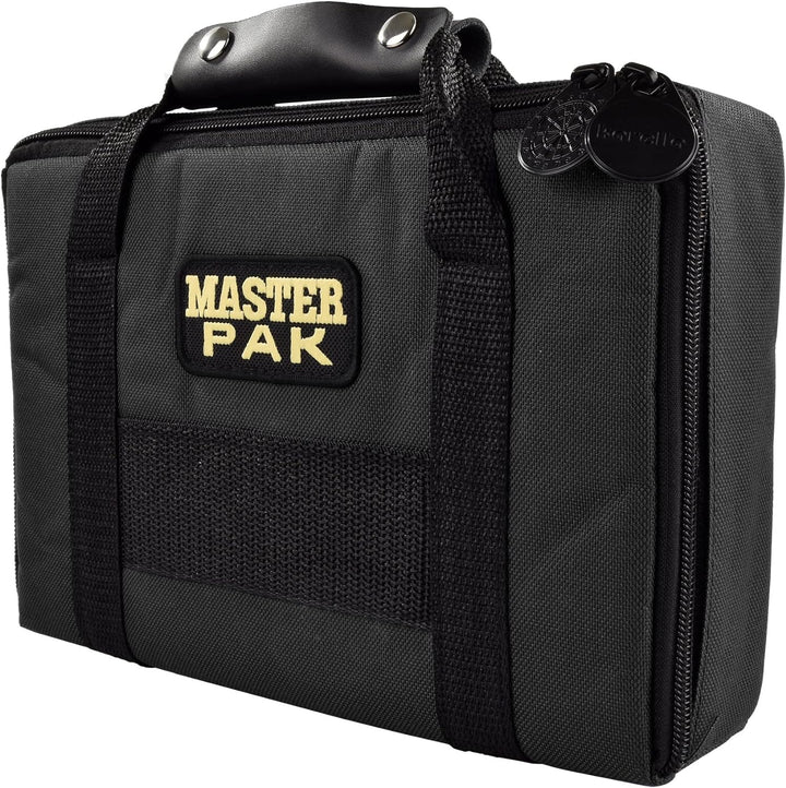 Karella Darttasche Master PAK, schwarz, perfekte Aufbewahrung für bis 3 Set Darts und viel Zubehör,