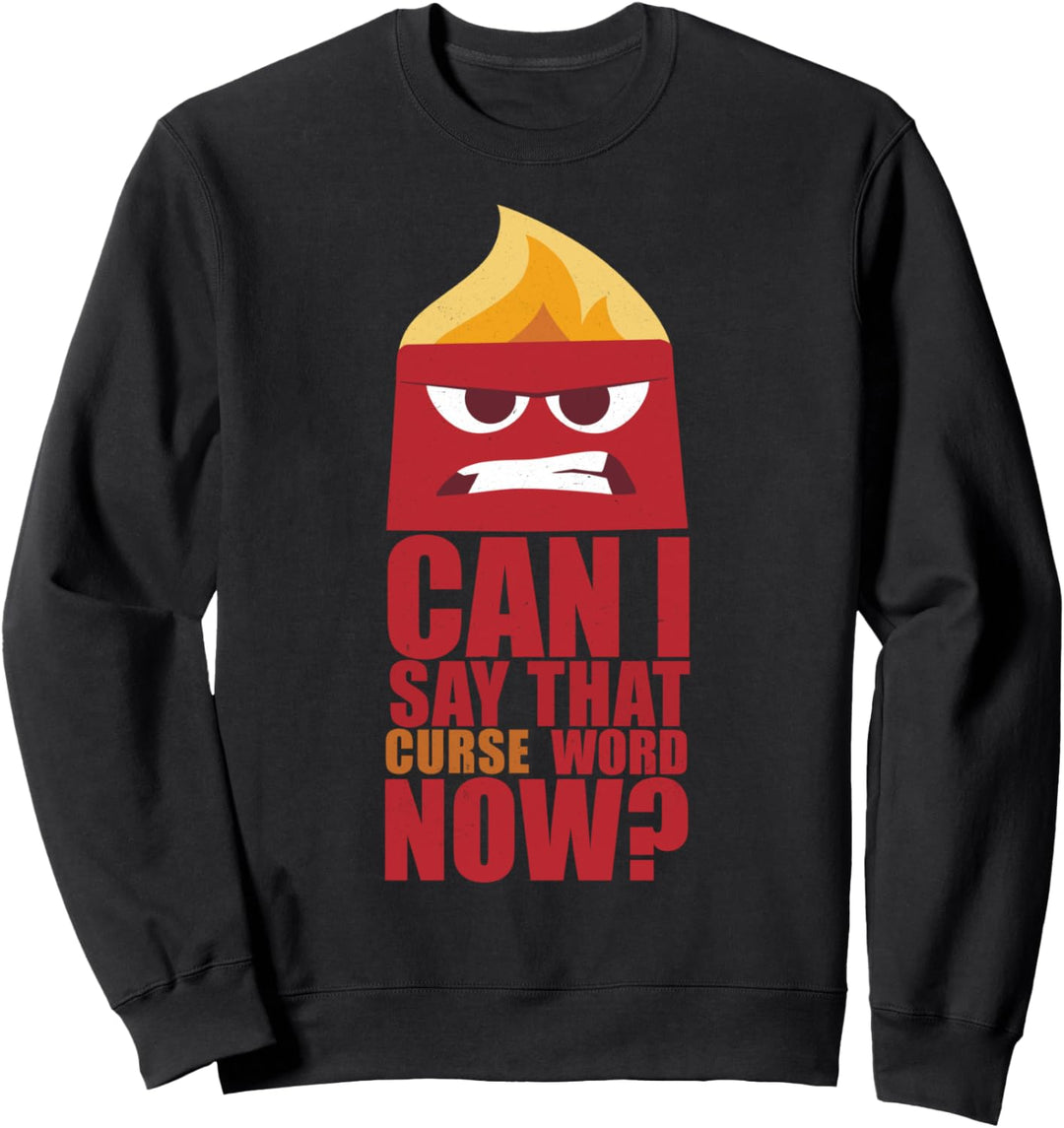 Disney Pixar Inside Out Anger Curse Word Sweatshirt