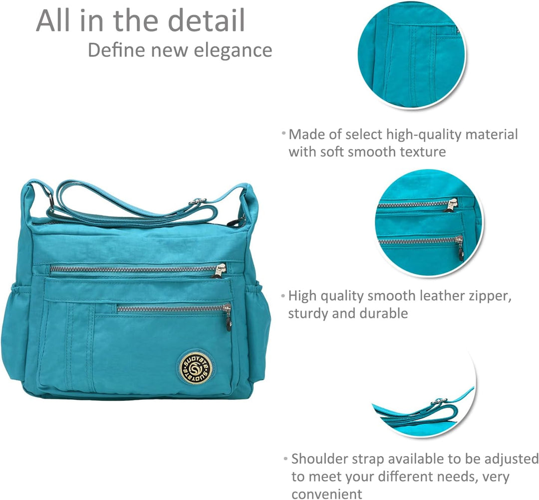 NICOLE & DORIS Damen Umhängetasche Lässige Schultertasche Frauen Handtasche Reissverschluss Tasche m