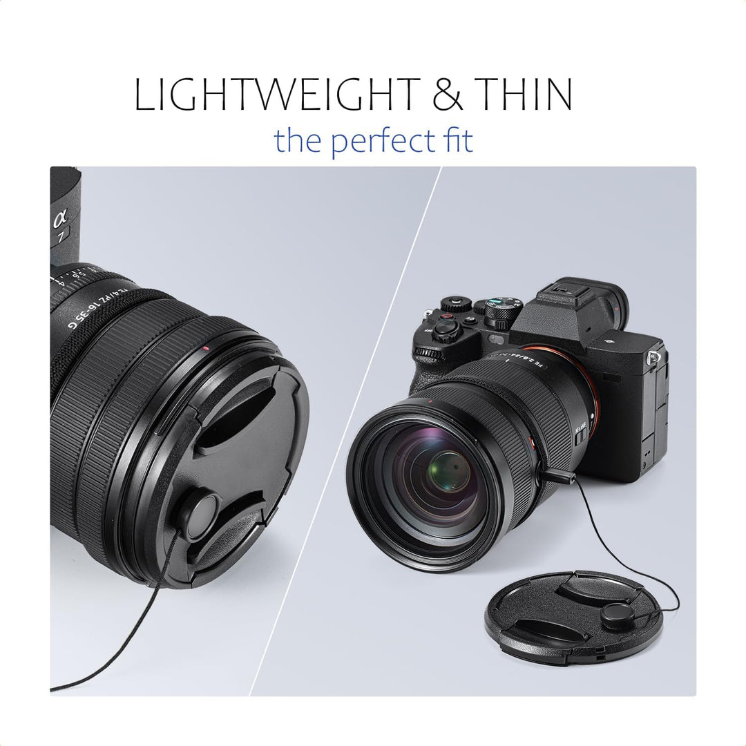 Objektivdeckel für Nikon AF-S DX NIKKOR 18–200 mm 1:3,5–5,6G ED VR II (inkl. Deckelhalter)