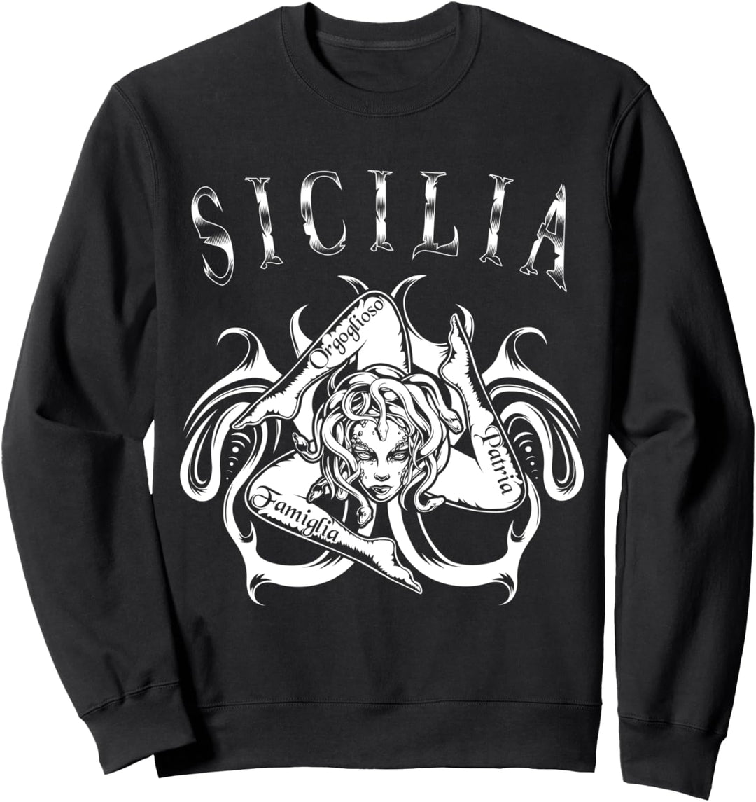 Sicilia Trinacria Italien Geschenk für stolze Sicilianer Sweatshirt