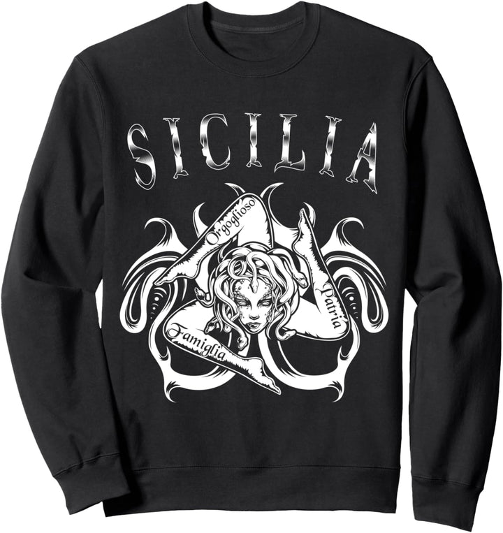 Sicilia Trinacria Italien Geschenk für stolze Sicilianer Sweatshirt