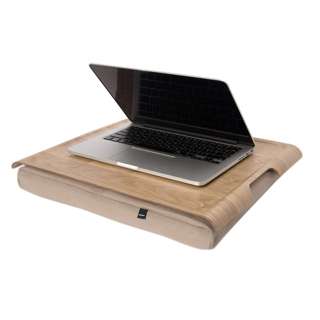 Bosign. Knietablett Laptray mit Sitzsack-Kissen für Laptop, Frühstück. Abnehmbarer und waschbarer Ki