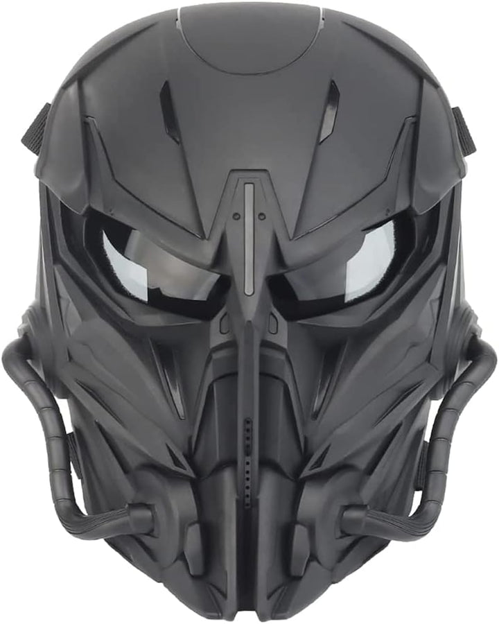 Airsoft-Maske Schädel Taktische Vollgesichtsmaske, Mit PC-Linse Anti-Aufprall-Dual-Modus-Tragedesign