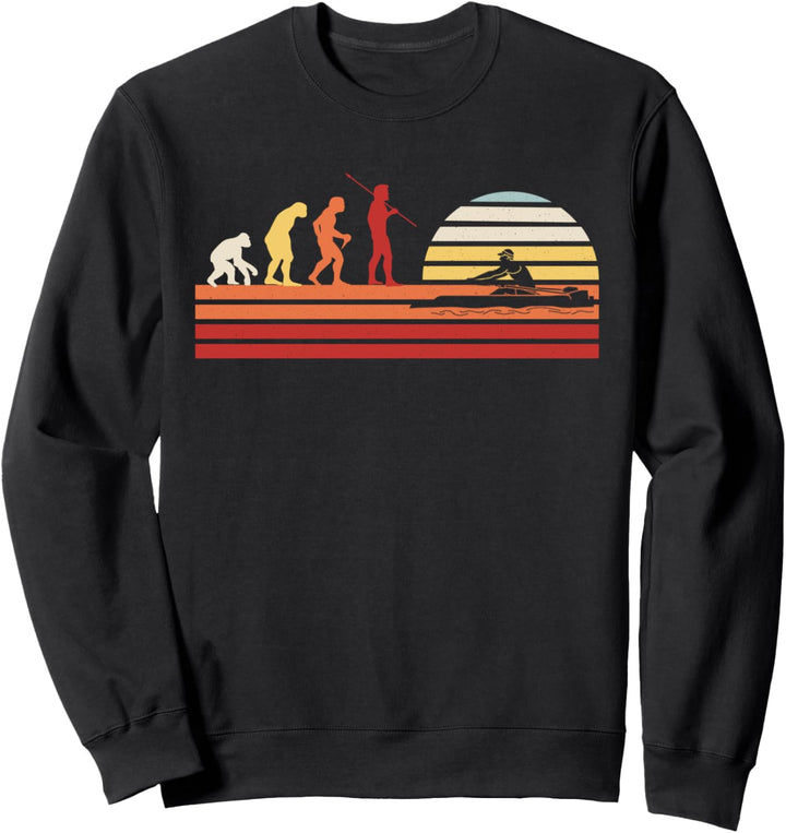 Retro Ruderer Ruderboot Achter Vierer - Vintage Rudern Sweatshirt