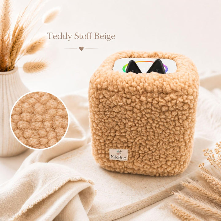 hochwertiger Teddybezug für Toniebox 1 und 2 – Handgefertigt in Deutschland, mit weichem Teddystoff,