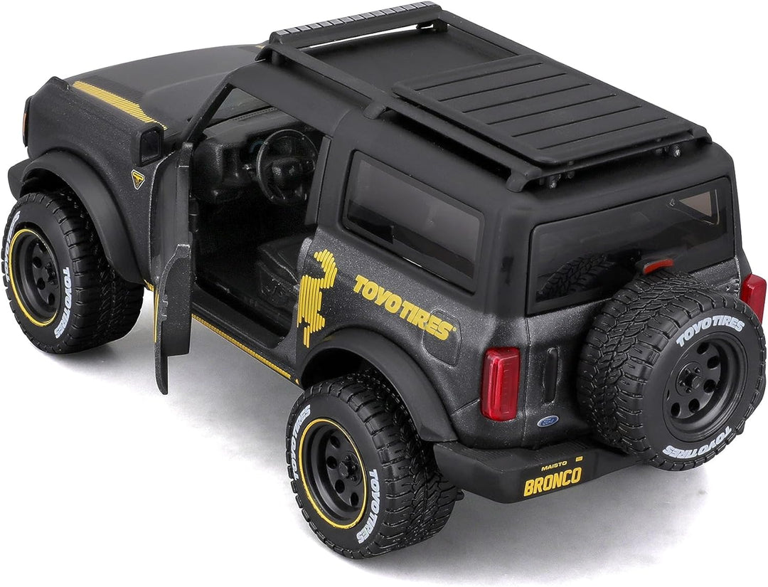 Maisto Ford Bronco Badlands Off-Road Series (2021): Modellauto im Massstab 1:24, Türen beweglich, gr