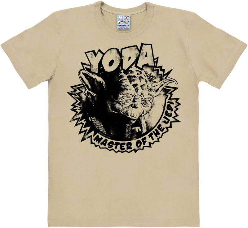 Logoshirt T-Shirt Yoda - Krieg der Sterne - Star Wars - Master - Rundhals Shirt beige - Lizenziertes
