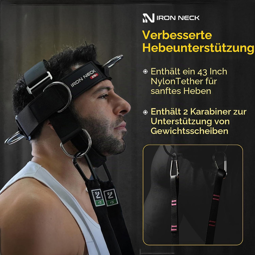 Iron Neck Alpha Harness Plus, schwarz oder grau