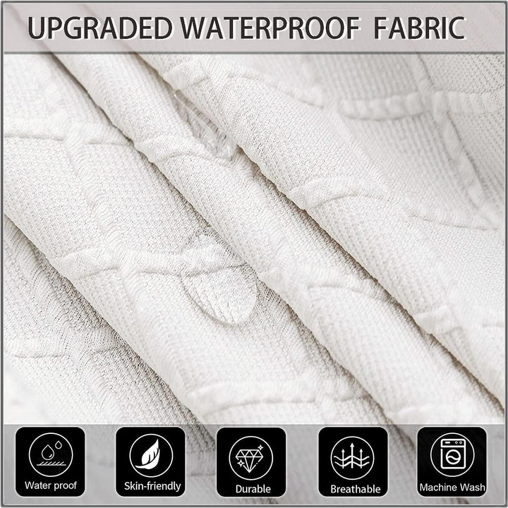 SHENGYIJING 1/2/4/6 PCS Diamond Lattice FStretch wasserdichte XL Stuhlhussen für Esszimmer, Spandex