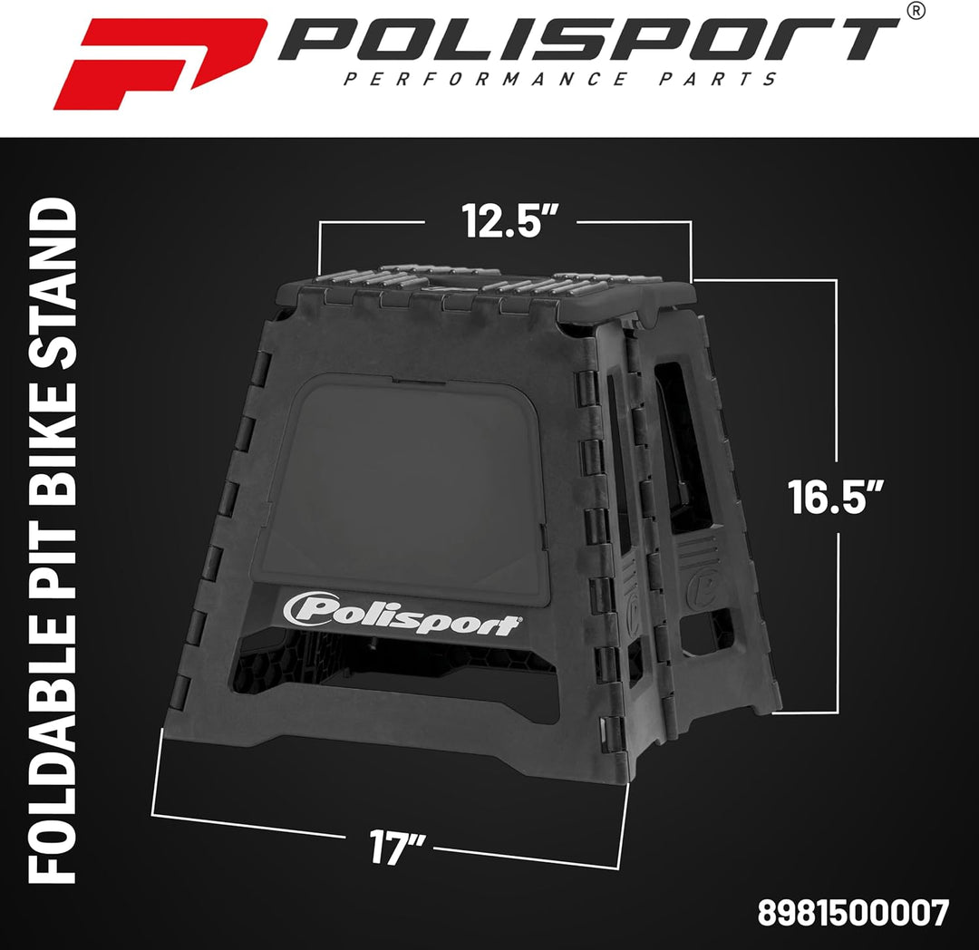 Polisport Ständer faltbar schwarz 8981500007, Schwarz