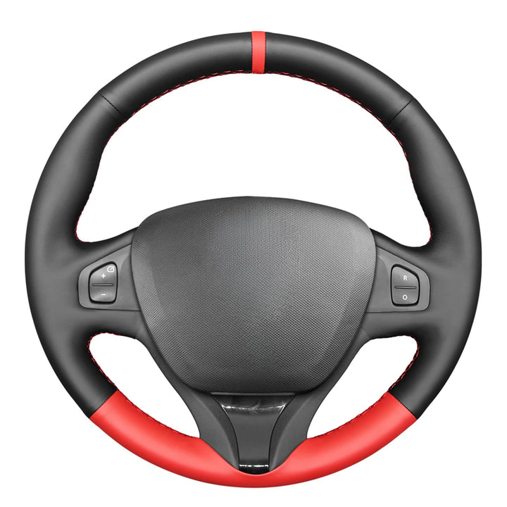 MEWANT Lenkradabdeckung aus Leder für Renault Clio 4 IV 2012-2016 / Captur 2013-2016 Stil 02: Mikrof