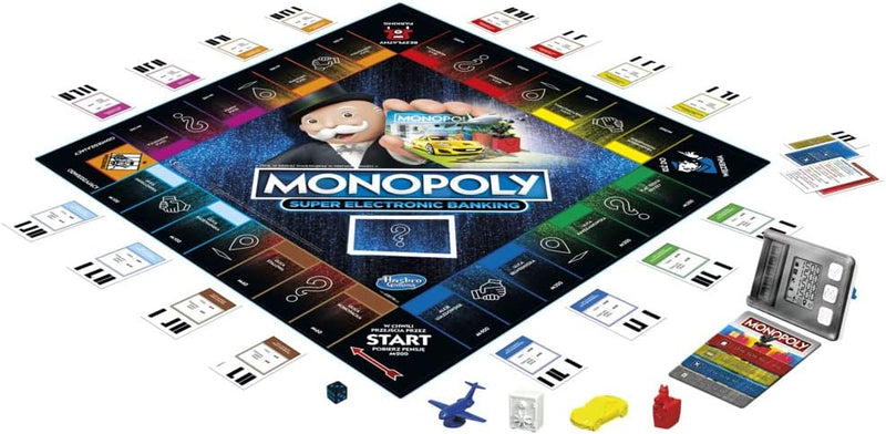 Monopoly Super Electronic Banking-Brettspiel | elektronischer Terminal; wählen Sie Ihre Belohnungen