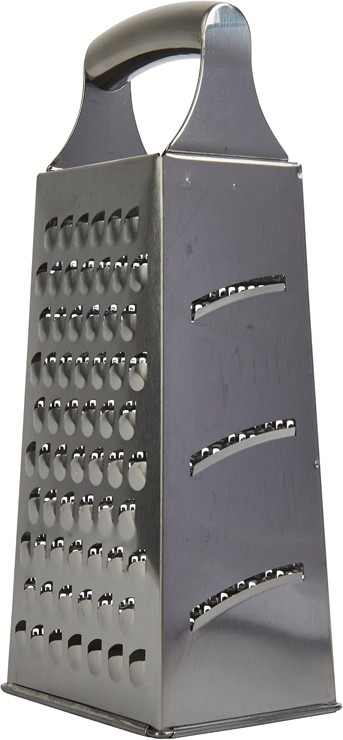 MasterClass Säuregeätzte Edelstahl-Reibe mit Griff, 24 cm (9,5"), Silber