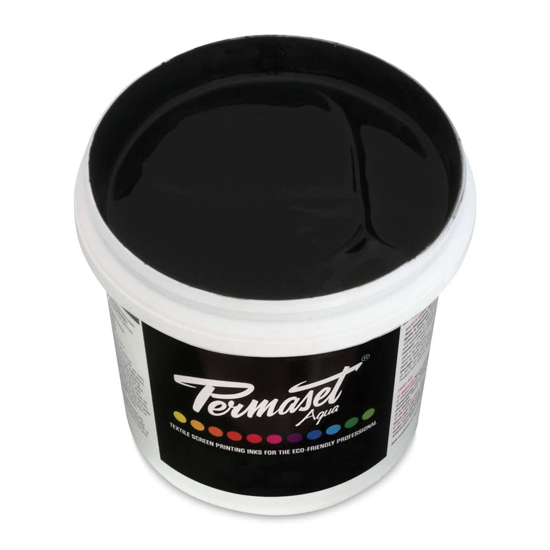 Permaset - Aqua Tinte - für Leinwanddruck - Process Black (schwarz) - 1 Liter, Schwarz