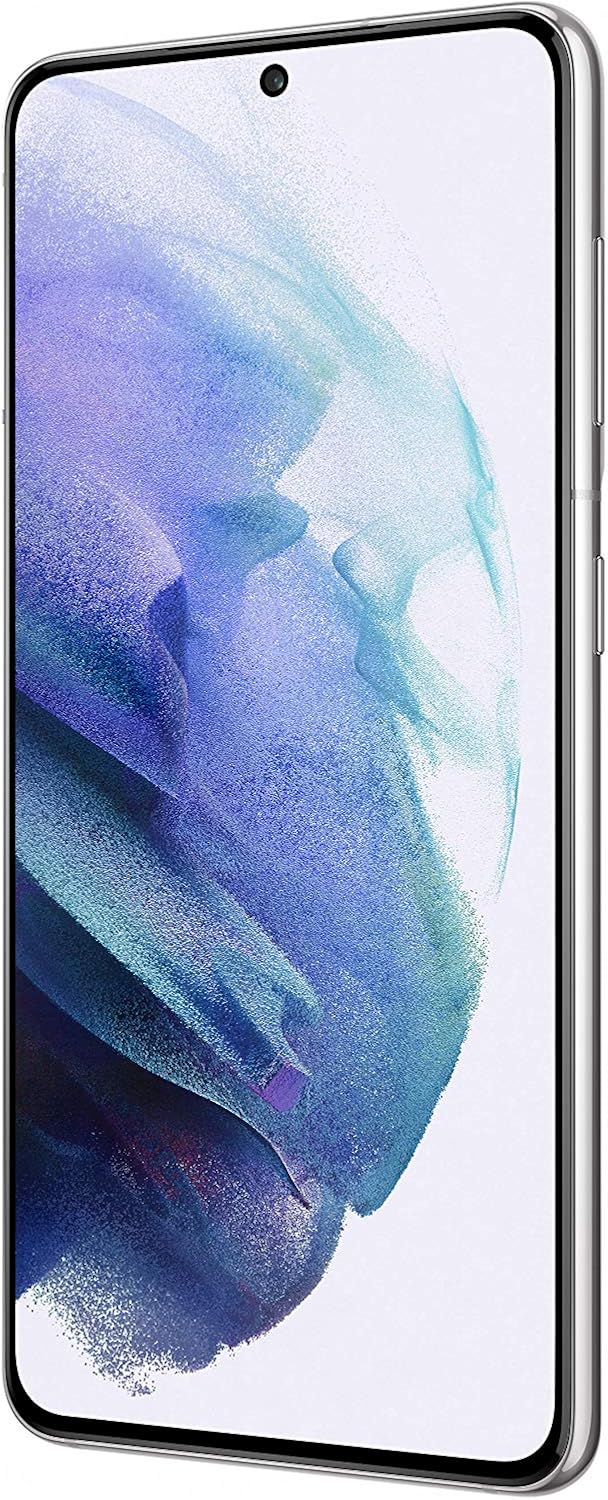 Samsung Galaxy S21 5G Smartphone 128GB Phantom White Android 11.0 G991B Alle Träger Weiss 128 GB, Al