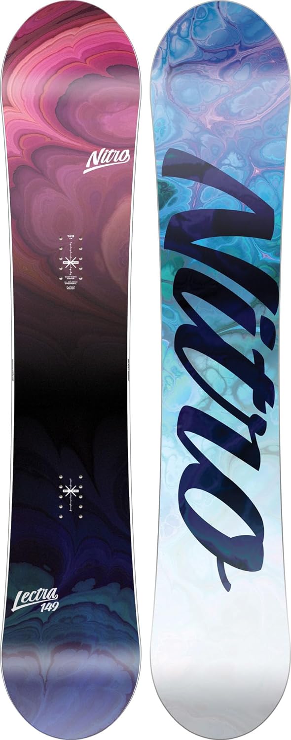 Nitro Damen Lectra 23 Fehlerverzeihenden All Mountain Girls Snowboard für Einsteiger, Fortgeschritte