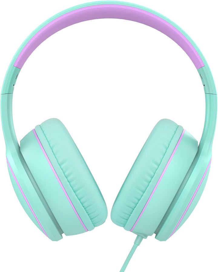 RORSOU R10 Over-Ear Kopfhörer mit Mikrofon, Leichtgewichtige klappbare Stereo-Bass-Headset mit 1,5 m