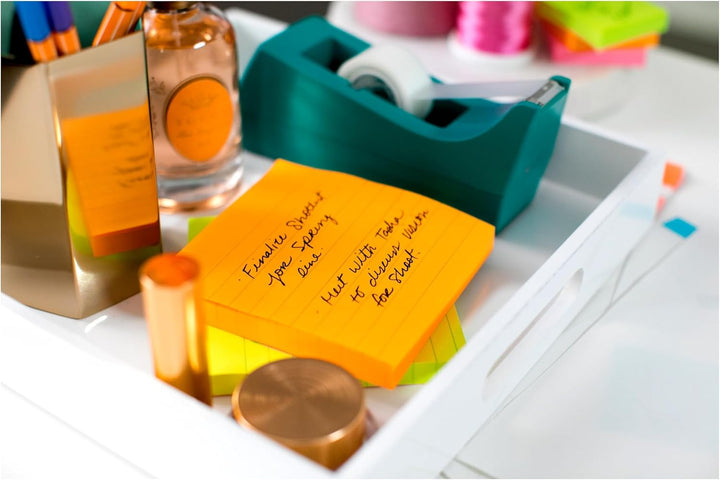 Post-it Super Haftnotizen, 10,2 x 10,2 cm, 6 Blöcke, 2 x die Haftkraft, Energy Boost Collection, hel