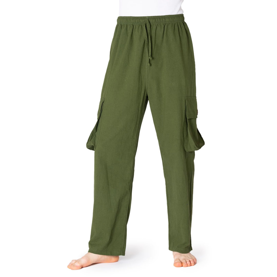 PANASIAM Cargohose | Bequeme Herren Sommerhose mit 4 praktischen Taschen | Stoffhose aus Baumwolle |