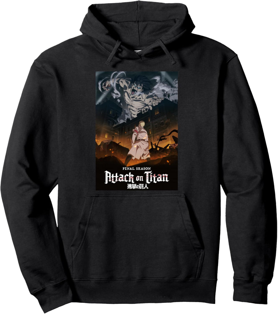 Attack on Titan Season 4 Schlüsselbild mit Logo Pullover Hoodie