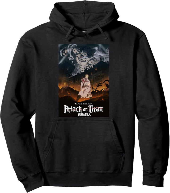 Attack on Titan Season 4 Schlüsselbild mit Logo Pullover Hoodie