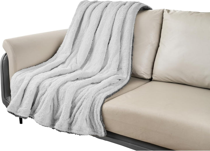 Heizdecke mit Abschaltautomatik Kuschelheizdecke 180x130cm elektrische Wärmedecke Kuscheldecke Bett